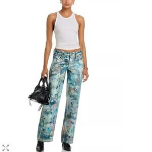 We The Free Tennessee Low Rise Illusions Jeans in Floral Canvas